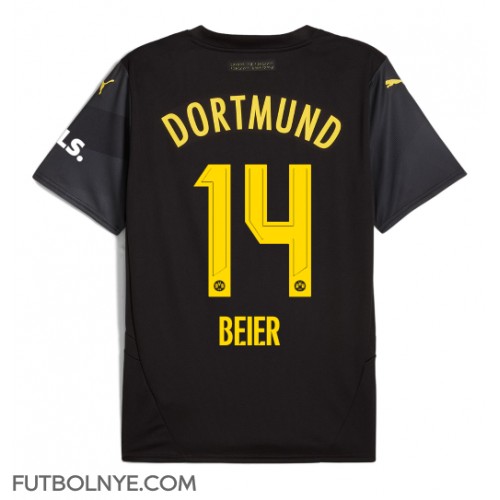 Camiseta Borussia Dortmund Maximilian Beier #14 Visitante Equipación 2024-25 manga corta